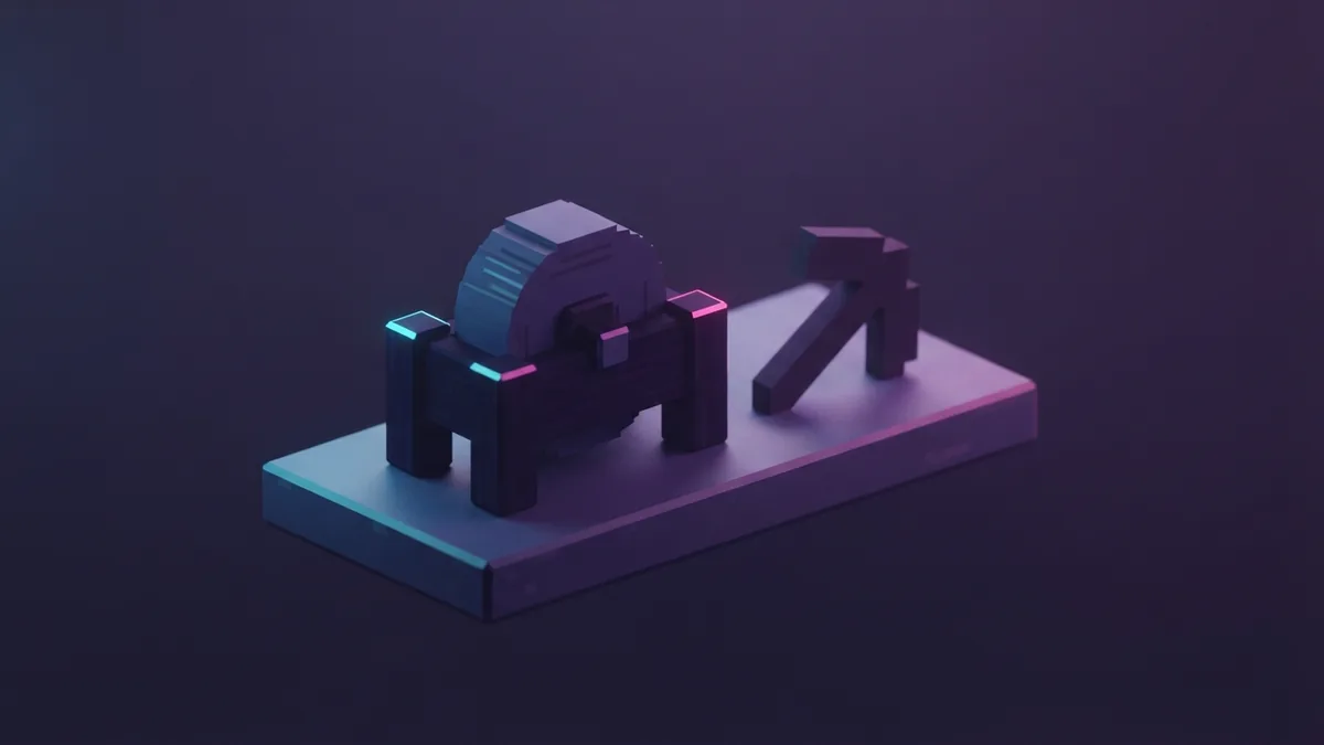 A Grindstone ready to clear a tool Voxel Grindstone beside a simple tool on a softly lit stone shelf